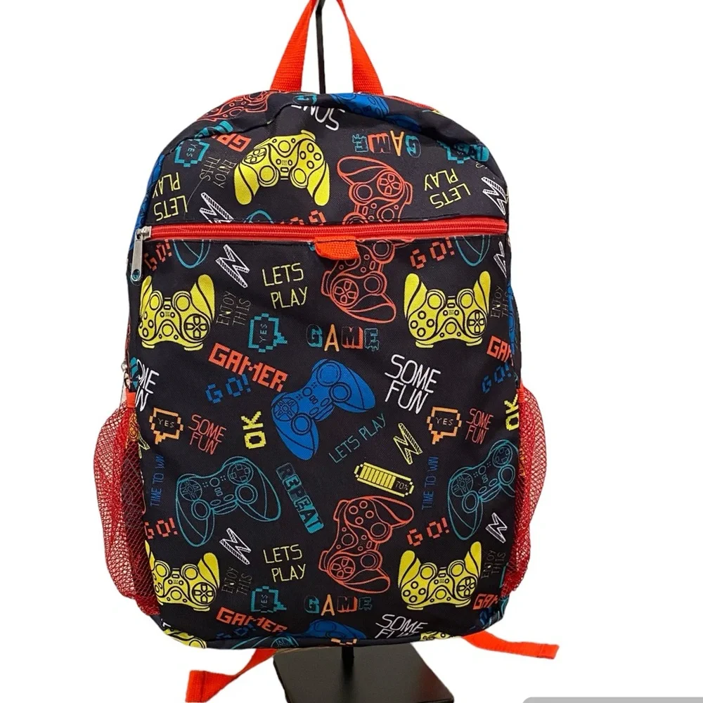 Gaming Print Boys Backpack - Never Used NWOT